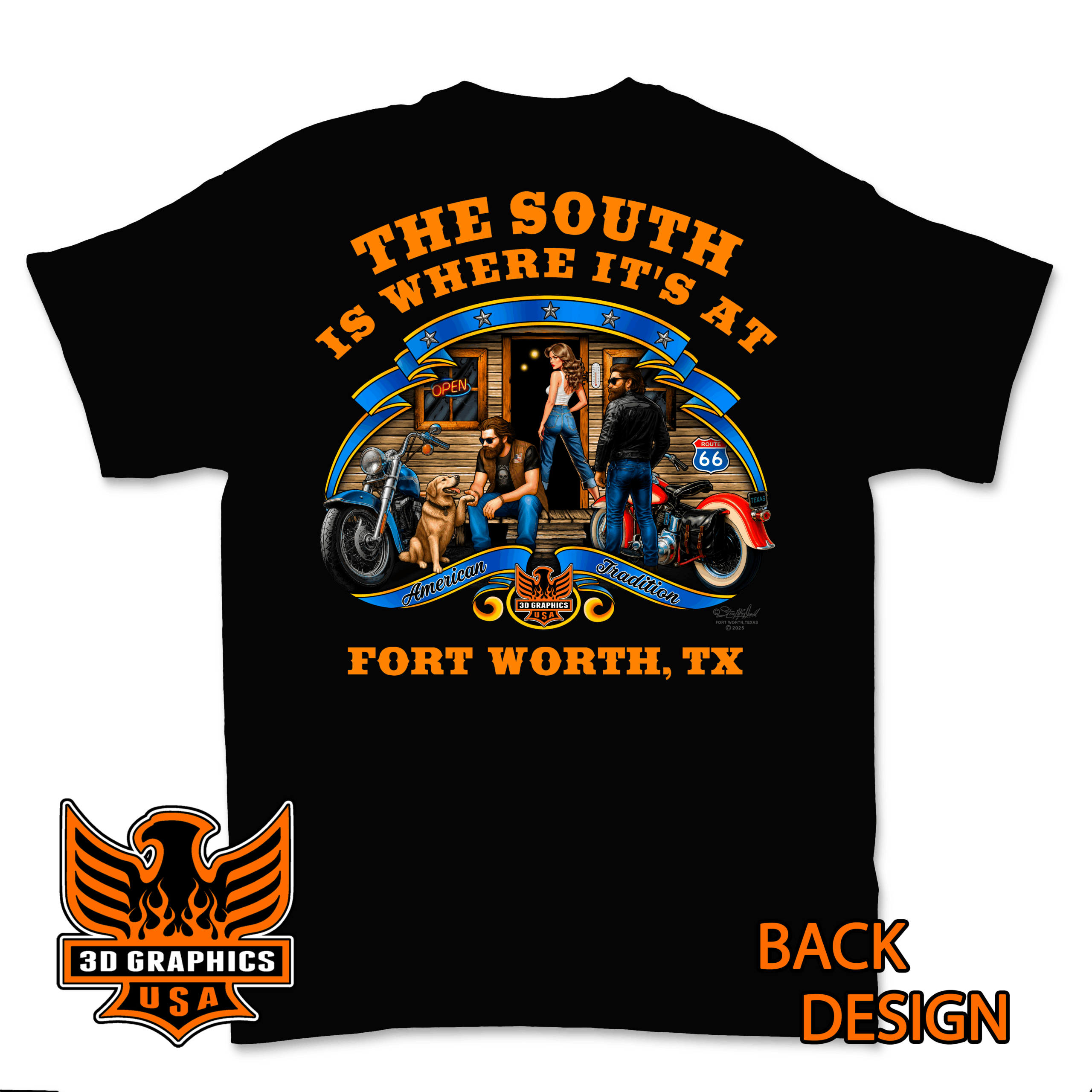 THE SOUTH IS WHERE IT'S AT T-SHIRT DESIGN